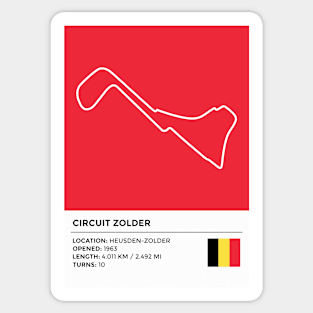 Circuit Zolder [info] Sticker